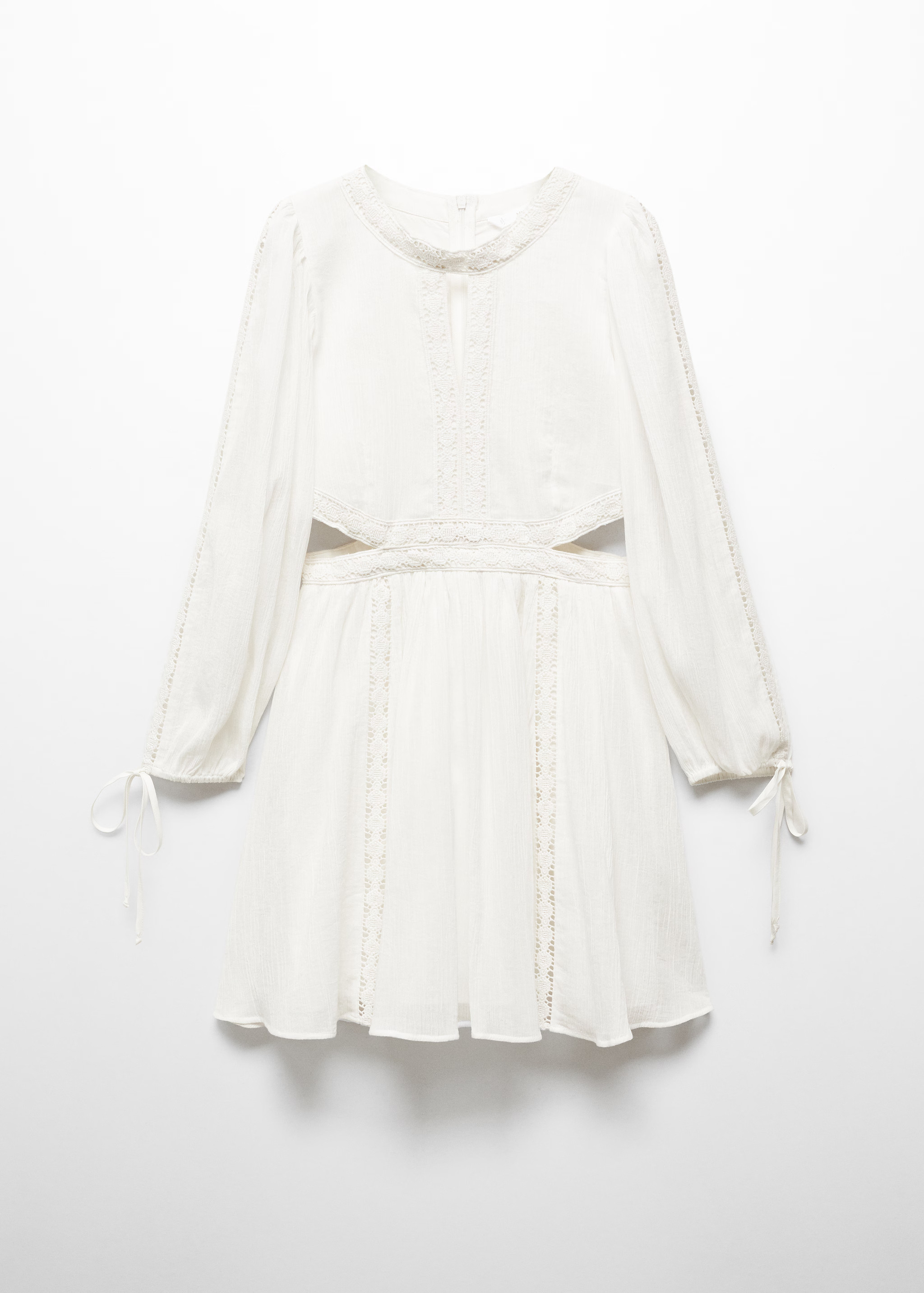 Slit dress with lace detail | MANGO (US)