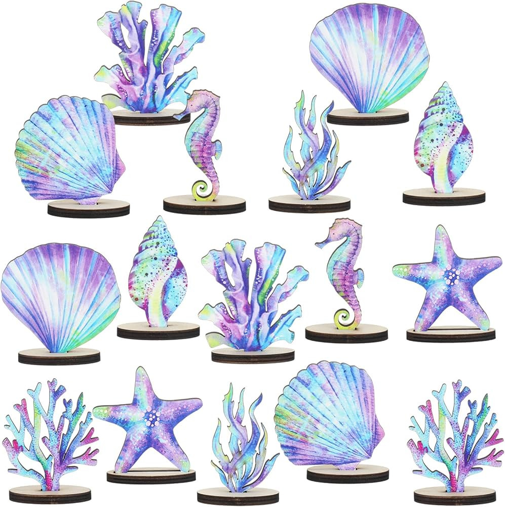 Amazon.com: Beeveer 16 Pieces Mermaid Party Decorations Under the Sea Mermaid Bee Disco Dinosaur ... | Amazon (US)
