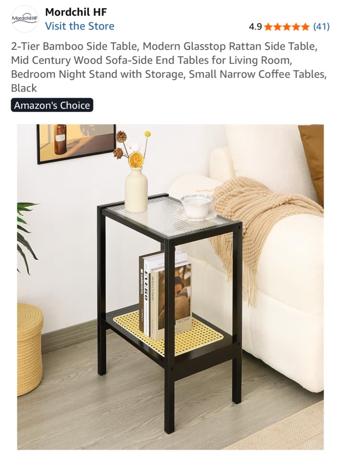 Amazon home finds never miss 🤎✨ This side table instantly made my living room look more elevated and expensive without the designer price tag. The perfect piece for styling candles, coffee table books, or your morning matcha ☕️

Linked in my LTK under home decor favorites 🫶 Comment “TABLE” and I’ll send you the direct link! #LTKHome #AmazonHome #LivingRoomDecor
