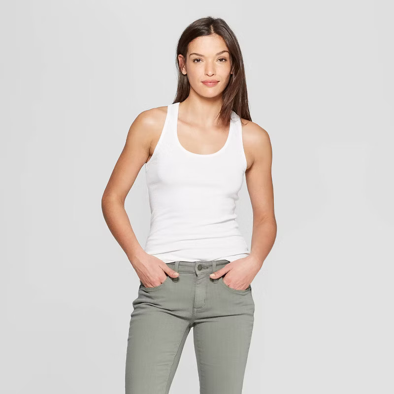 Women's Slim Fit Rib Racerback Tank Top - Universal Thread™ | Target