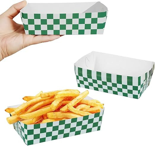 Bacsboo 50 Pcs St Patrick’s Day Party Supplies Paper Food Trays Irish Day Party Supplies Green ... | Amazon (US)