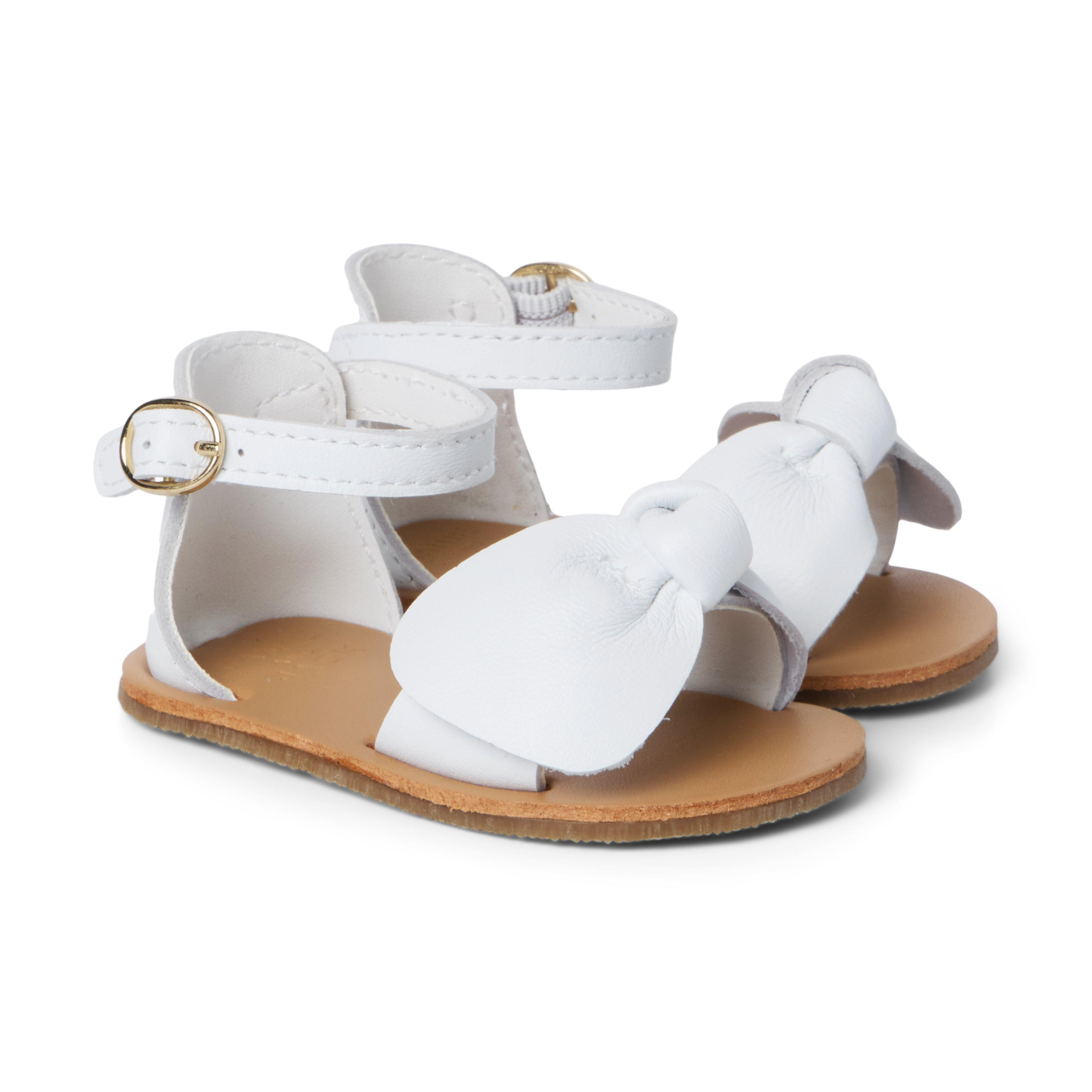 Janie and Jack | Baby Bow Sandal - White / 12-18m | Janie and Jack