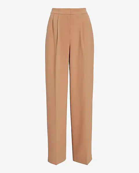 Super High Waisted Open Pleated Wide Leg Pant | Express