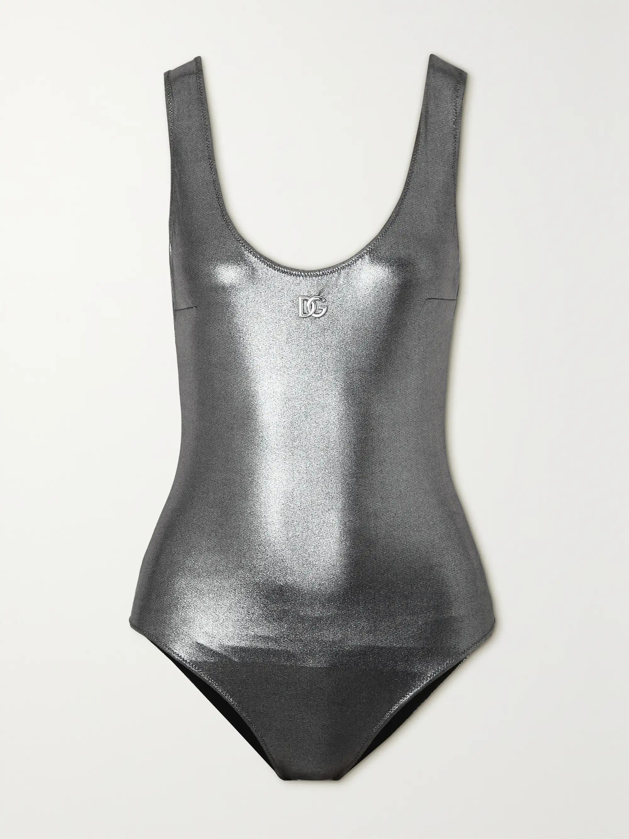 Embellished metallic swimsuit | NET-A-PORTER (US)