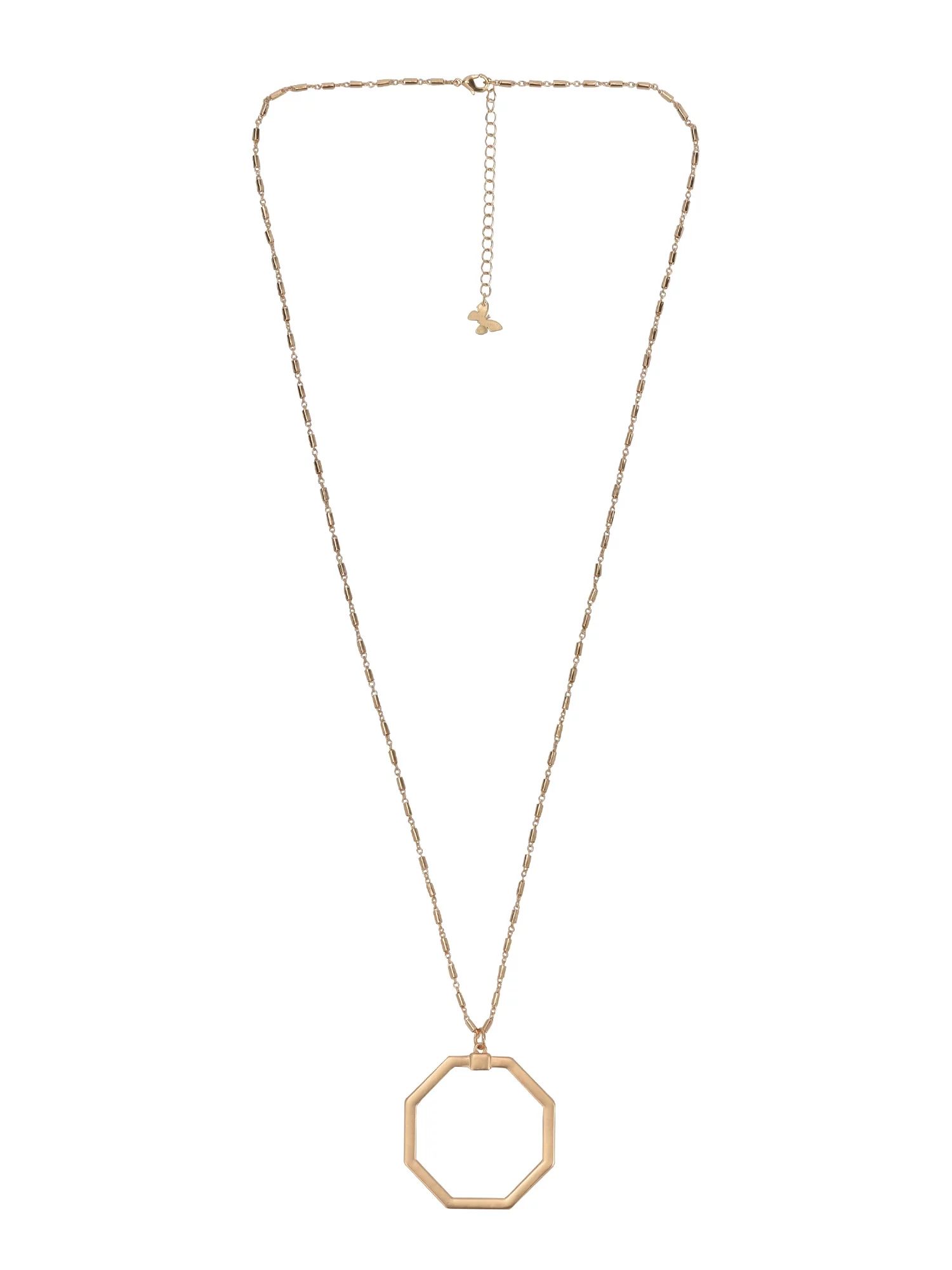 The Pioneer Woman - Women's Jewelry, Soft Gold-tone Octagonal Pendant Necklace | Walmart (US)