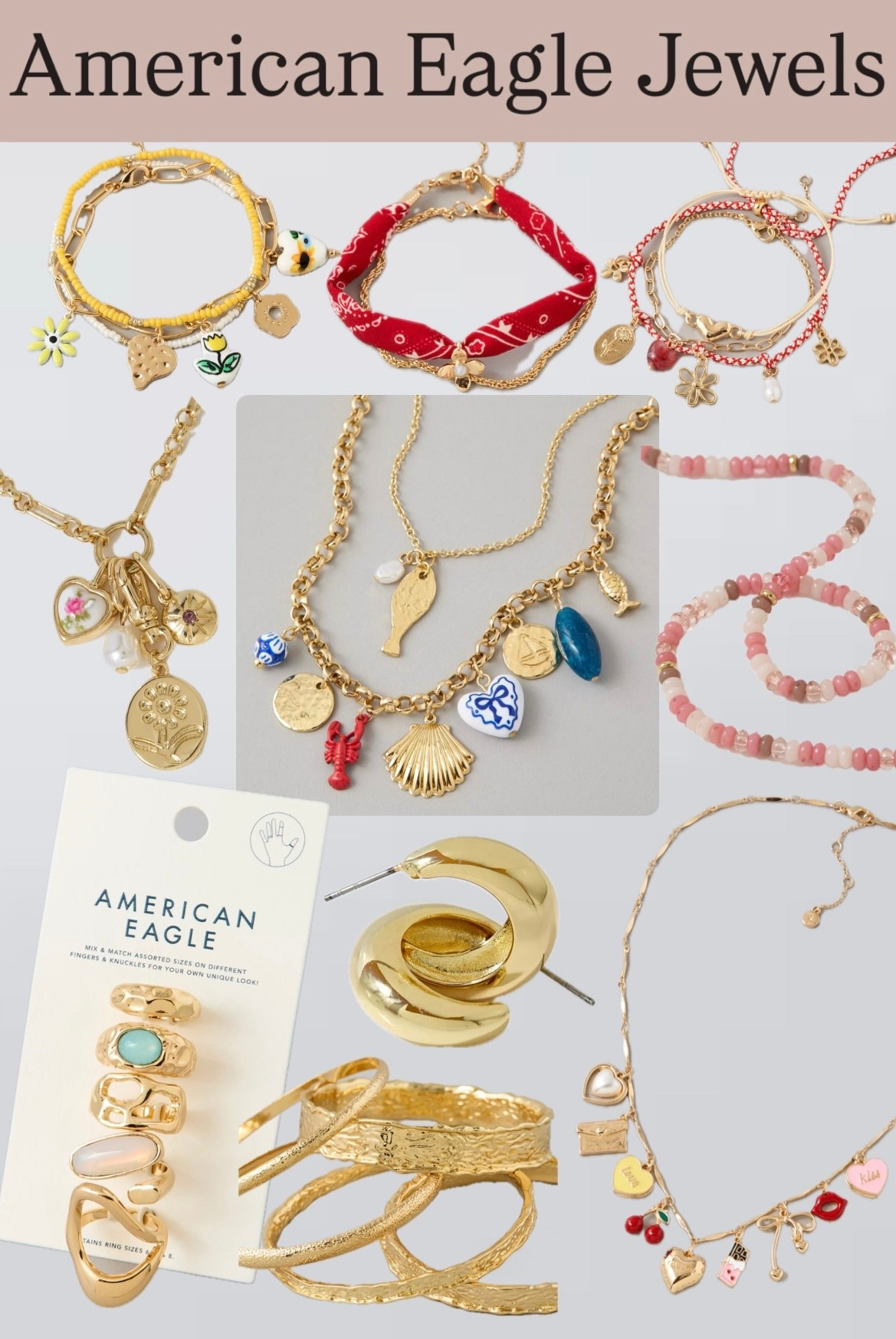 Cute jewelry from American Eagle!

#LTKValentine #LTKootd #LTKSaleAlert
