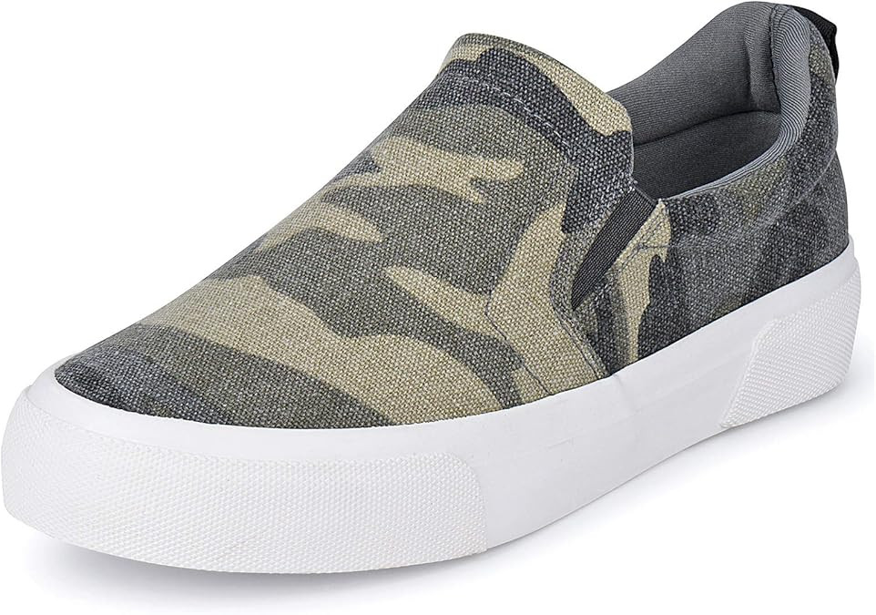 JENN ARDOR Women’s Fashion Sneakers Perforated Slip on Flats Comfortable Walking Casual Shoes | Amazon (US)