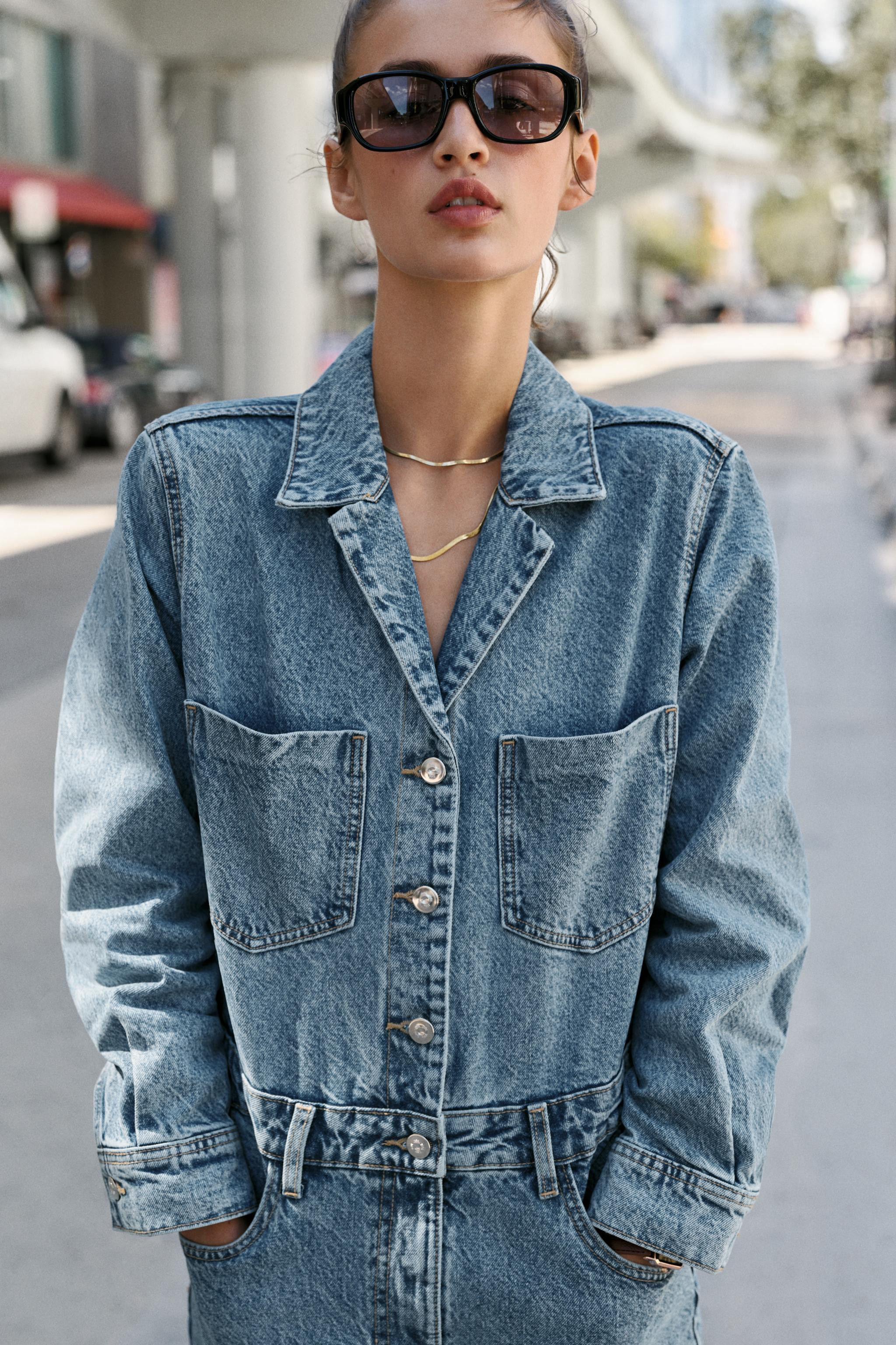 Z1975 LONG DENIM JUMPSUIT | Zara UK