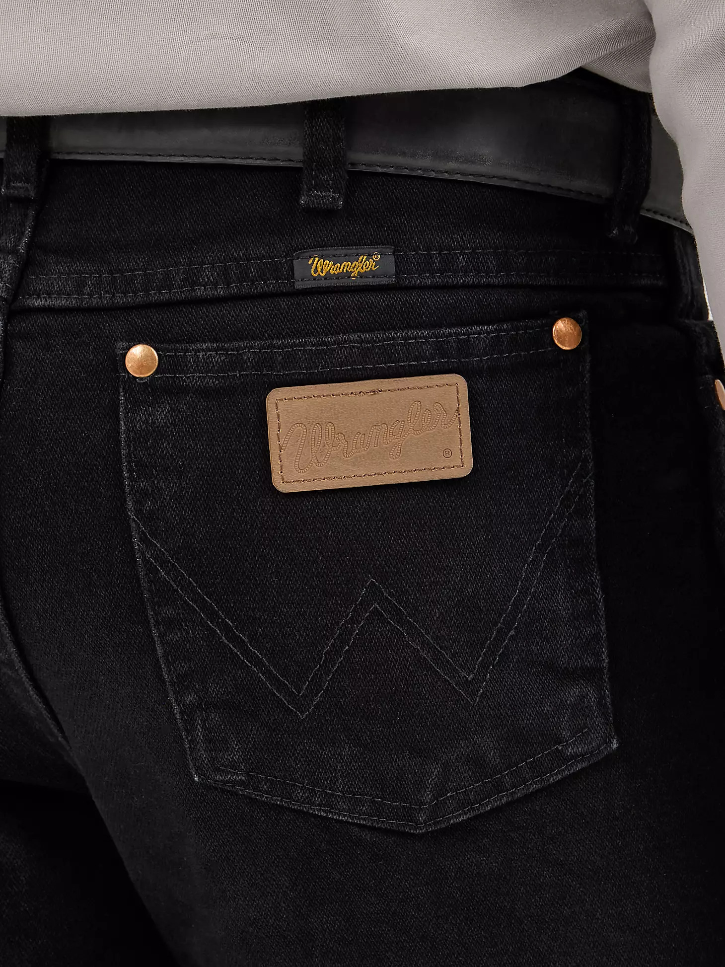 Wrangler® Cowboy Cut® Slim Fit Jean in Shadow Black | Wrangler