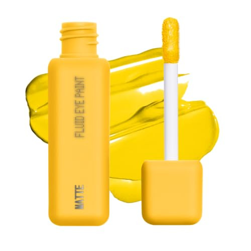 about-face Matte Fluid Eye Paint It's Blitz – High-Pigment Liquid Eyeshadow, Long-Lasting, No-Budge Matte Finish, Vegan & Cruelty-Free (Primary Yellow) | Amazon (US)
