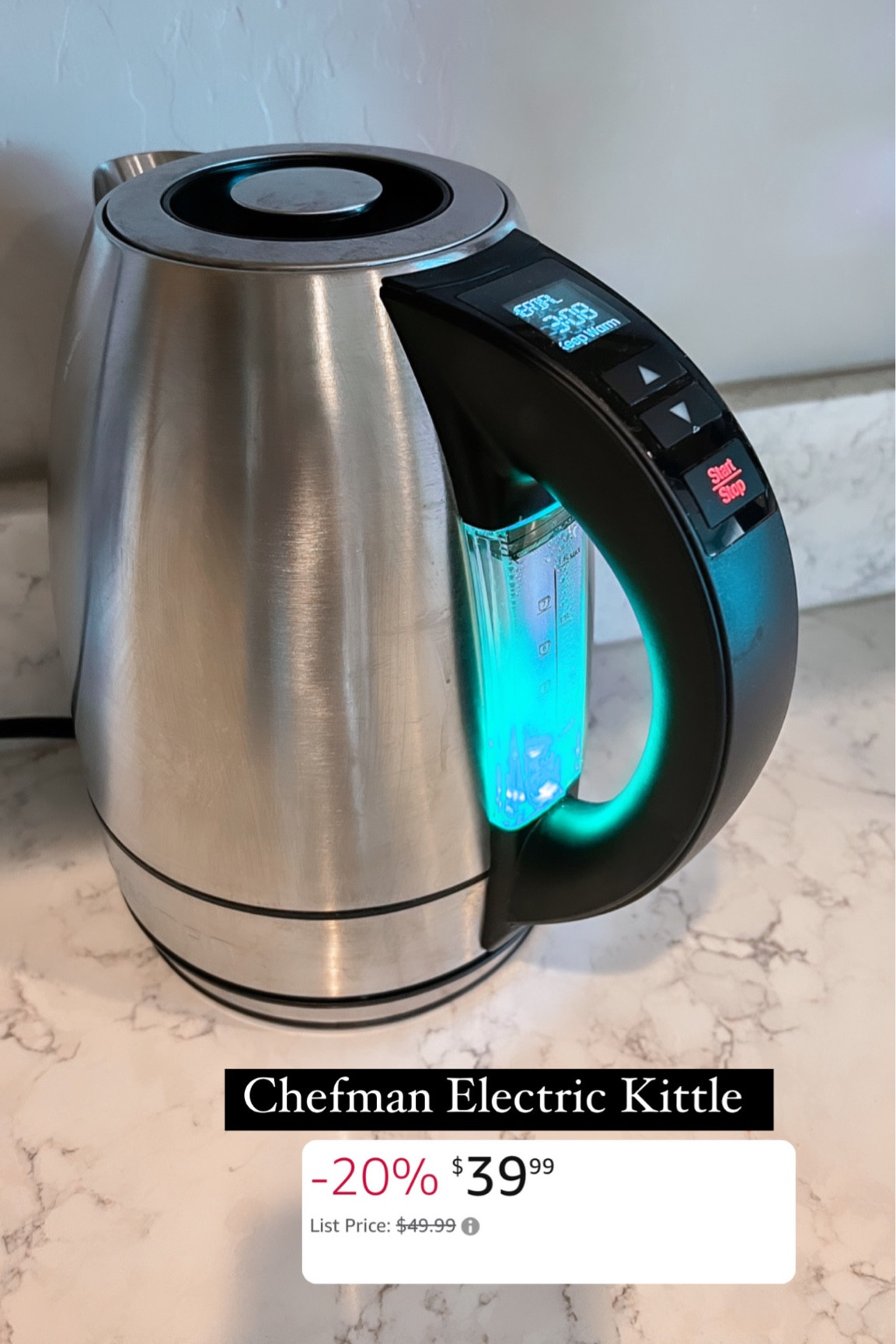 Amazon Prime Deals—Chefman Electric Kittle — use daily!✨ 

#amazon #amazonprime #amazondeals #amazonfinds #amazonkitchen #amazonappliances #amazonsale #amazonmusthaves #primedeals #primesale #primefavorites #chefman #chefmankittle #electrickittle #waterkittle #giftideas #giftideasforeveryone #bestseller #homefinds #kitchen #kitchenappliances #smallappliances #kitchendecor #amazonkitchenfinds #ltkfindsunder50 

#LTKsalealert #LTKxPrime #LTKhome