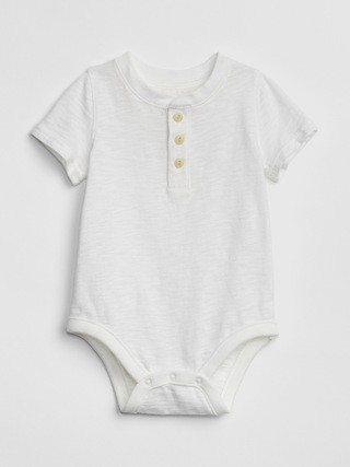 Henley Short Sleeve Bodysuit | Gap US