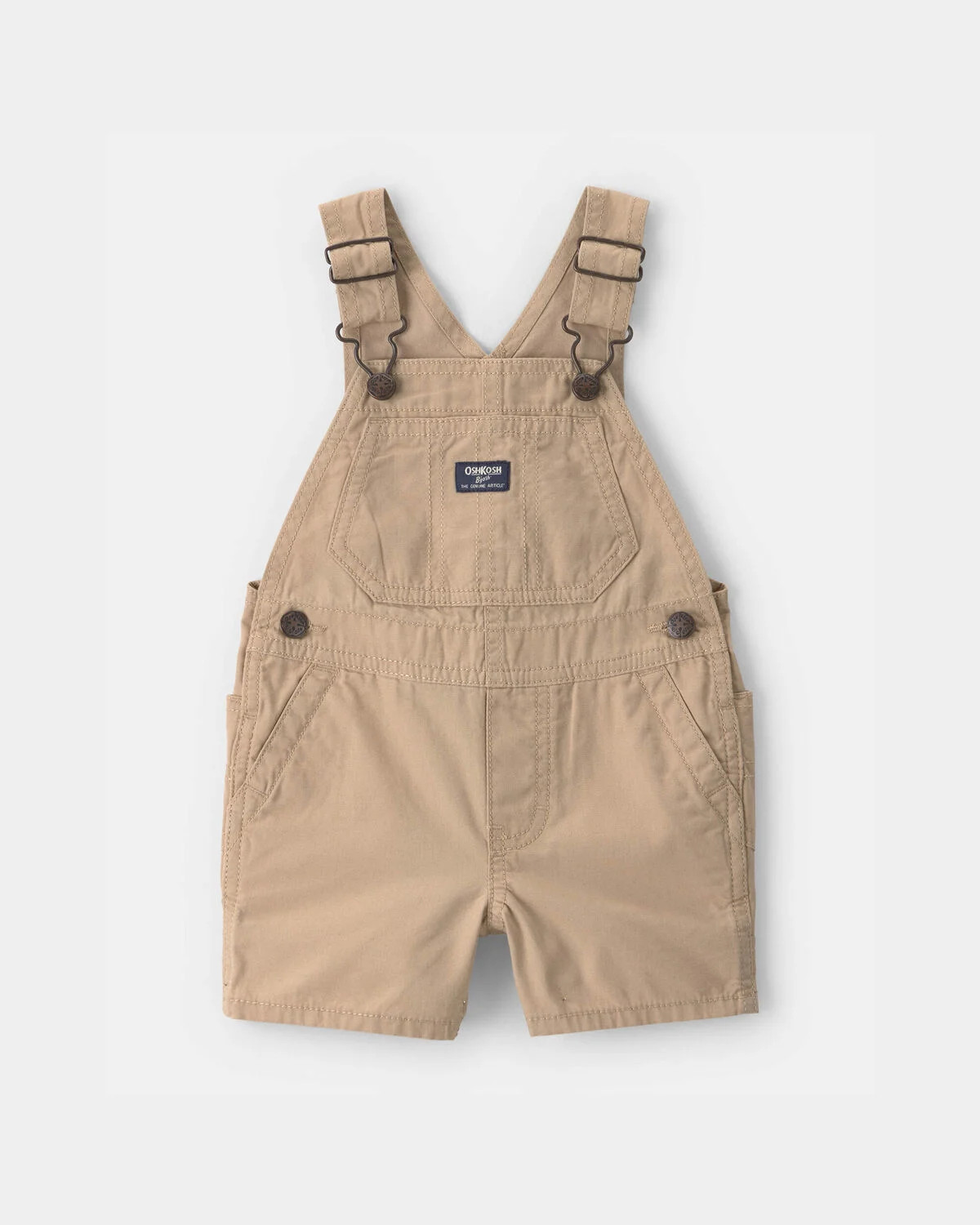 Baby Boy Canvas Shortall - Khaki | Carter's Inc