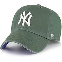 Amazon.com: '47 New York Yankees Ballpark Clean Up Dad Hat Baseball Cap - Moss Green, Moss Green, Wh | Amazon (US)