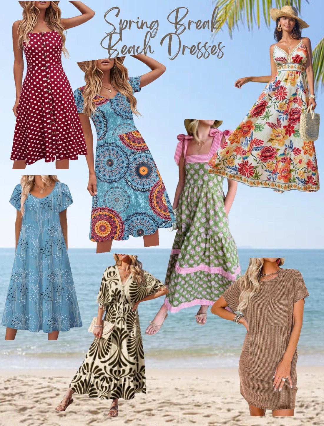Spring Break at the Beach is a great experience - might as well look cute & be comfortable! Check out these dresses that are perfect for the beach! #springbreakoutfit #beachdress

#LTKTravel #LTKOver40 #LTKSeasonal
