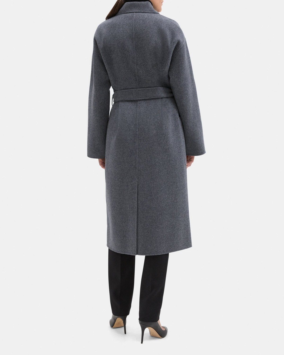 Robe Coat in Double-Face Wool-Cashmere | Theory Outlet