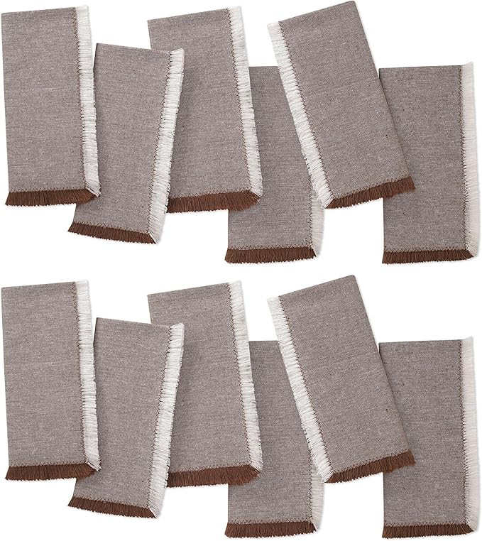 Folkulture Cloth Napkin | Set of 12 Cotton, (18 X 18) Fall Napkins | Table Napkin for Fall Table ... | Amazon (US)
