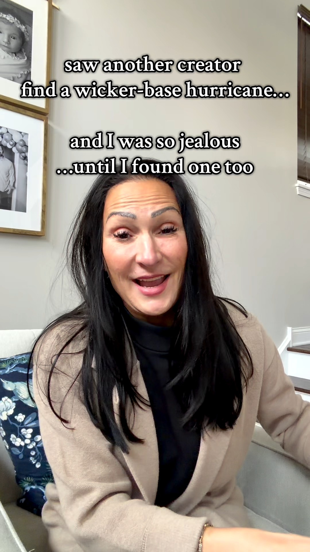 I watched another creator share the cutest glass hurricane with a wicker base and I was instantly jealous. It was adorable. Then the thrift gods showed off because I came across one of my own. While mine is an old old OLD Pier One piece, I did link a few that are similar if you are interested  

Can you believe it!?
It’s going to be perfect for my outdoor space this summer, imagine warm nights, candles flickering, total vibe.

#LTKSeasonal #LTKHoliday #LTKHome