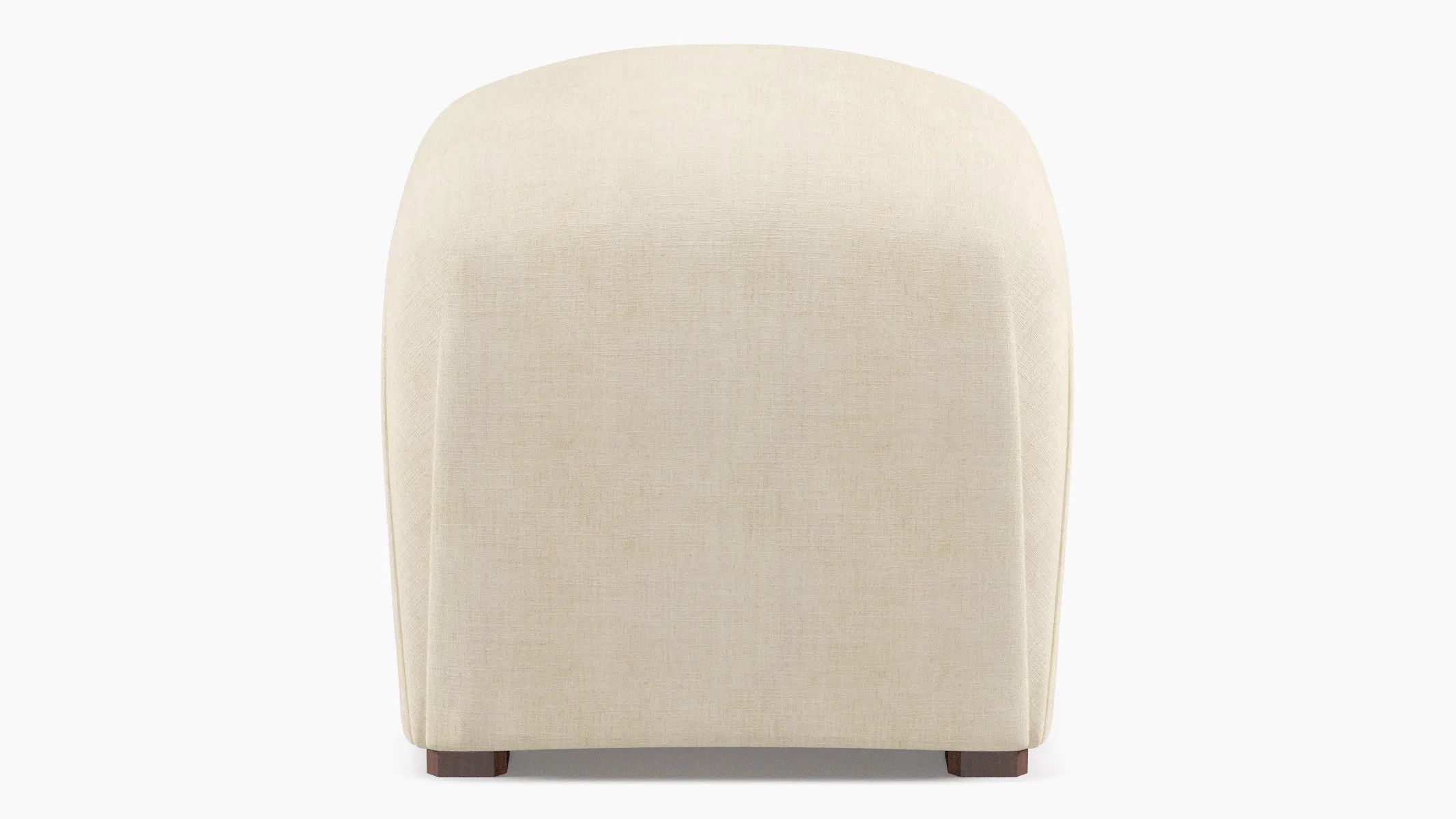 Deco Ottoman | Talc Linen | The Inside