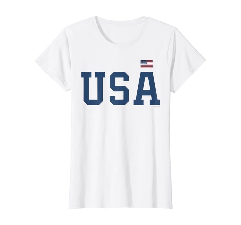 USA T Shirt Women Men Patriotic American Flag 4th of July T-Shirt | Amazon (US)