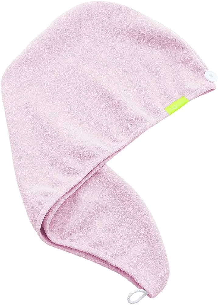 AQUIS Hair Wrap, Water-Wicking Microfiber Towel, Dries Hair 50% Faster, Button-Loop Closure, Hand... | Amazon (US)
