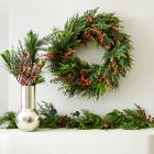 Faux Cypress Mixed Berry & Pine Wreath & Garland | West Elm (US)