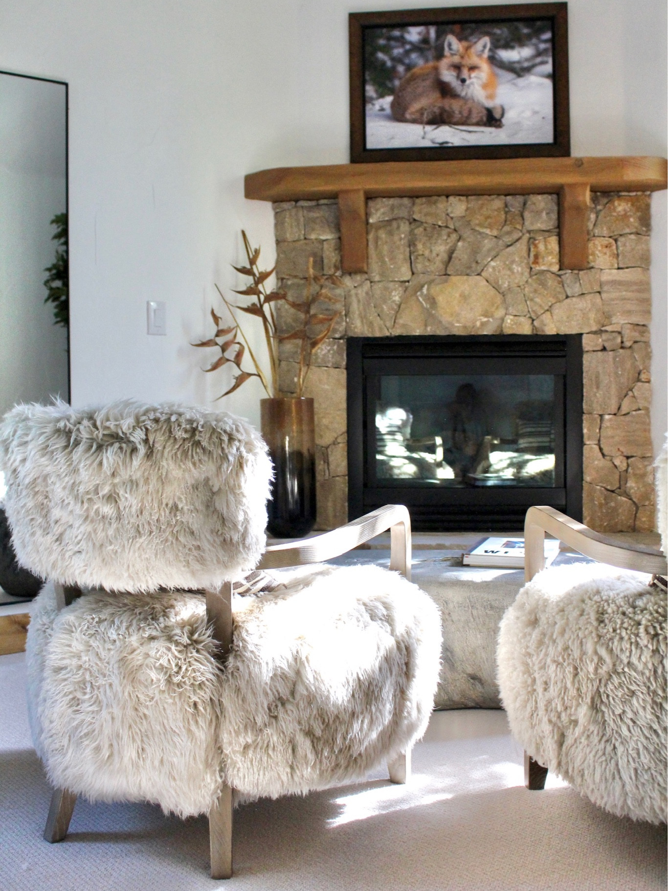 The coziest accent armchair by Interlude. 

Royce Armchair | accent chair | lounge | living room | glamorous | tan furniture | mountain | hardwood frame | sheepskin | unique decor | luxury furniture | splurge | curl up and read

#homedecor #interiordesign #luxuryfurniture #neimanmarcus #interludehome #perigold #livingroomfurniture #homedecorideas #homedesign #bedroomdecor #studyspace #mountaindecor 