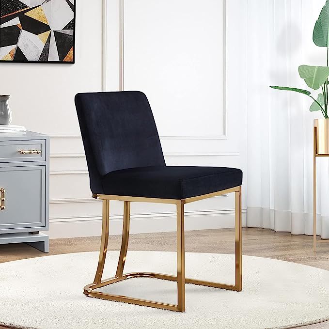 BELLEZE Modern Dining Chair Upholstered Velvet Side Chairs for Dining Room, Kitchen, Living Room ... | Amazon (US)