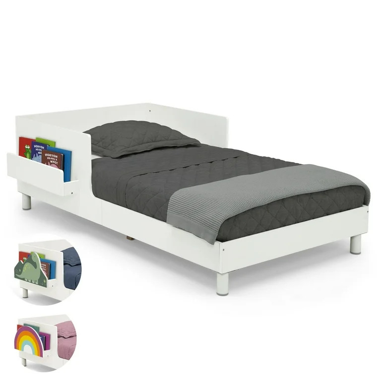 Delta Children Sleep N Store Toddler Bed with Interchangeable Shelf (Choose from Rainbow, Dinosau... | Walmart (US)