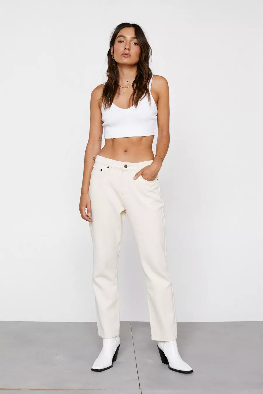 Petite Straight Leg Denim Jeans | Nasty Gal UK (+IE)