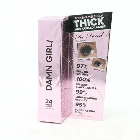 Too Faced Damn Girl 24 Hour Mascara Black 0.20oz/6.0ml New With Box | Walmart (US)