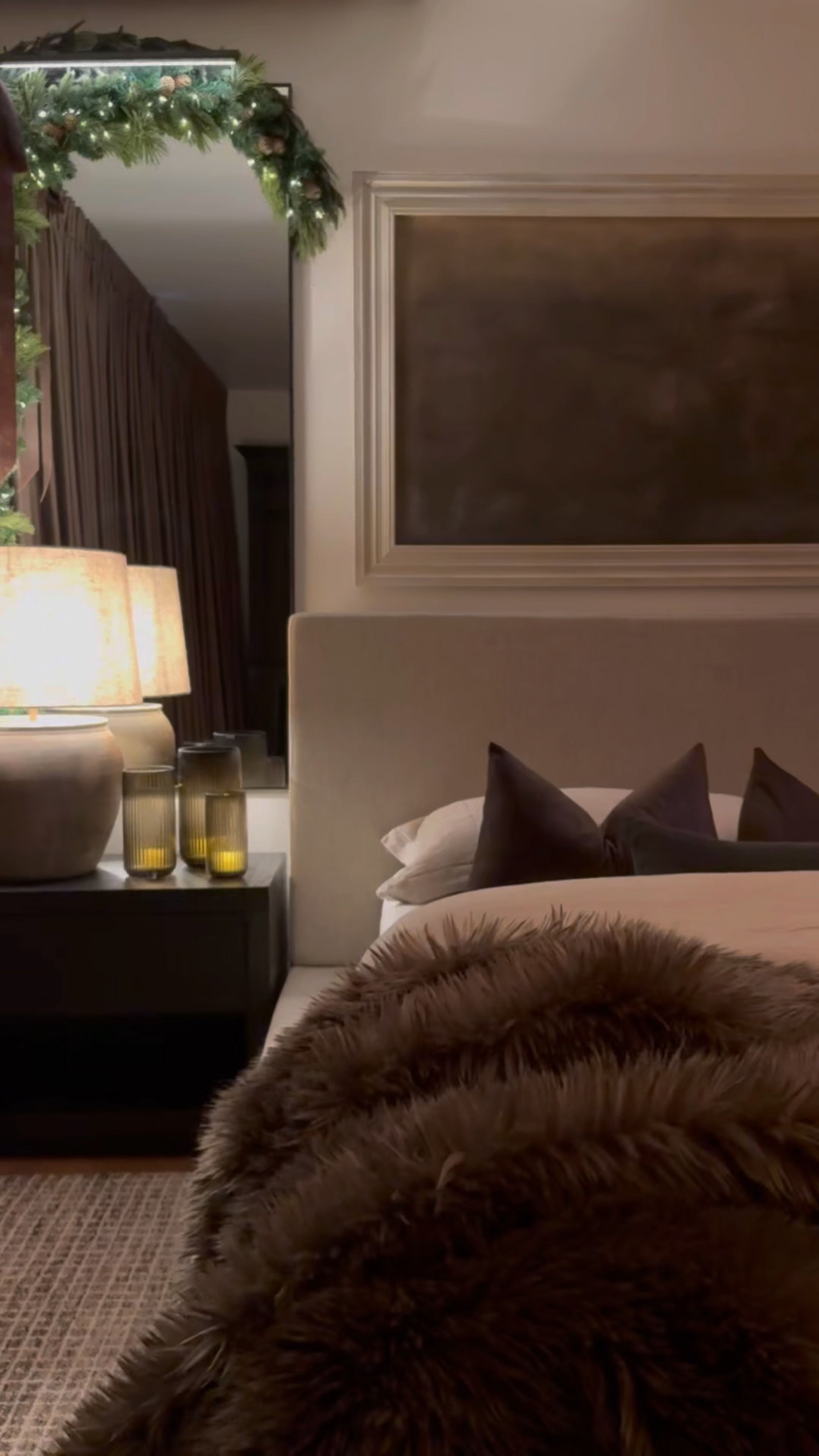 Primary Bedroom. Moody Christmas Vibes 🤎🌲

Moody Primary Bedroom
Christmas Decor 
Platform Bed 
Neutral Home Decor

#homedecor #interdesign 
#primarybedroomdecor #bedroominspo 
#moodybedroom 

#LTKFindsUnder100 #LTKHome #LTKHoliday