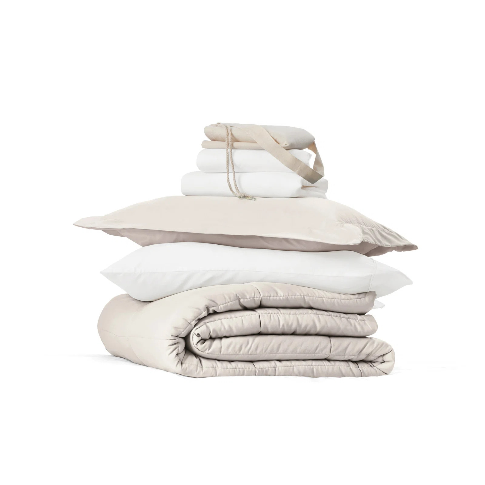 8-PC College Dorm Twin XL Bedding Bundle - Comforter Set, Sheet Set, Pillows and Laundry Bag | Wayfair North America