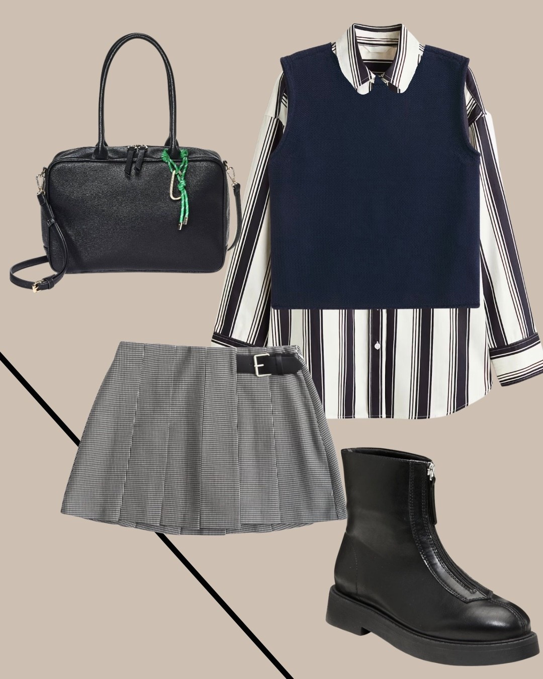 Look 4 preppy girl outfit! 