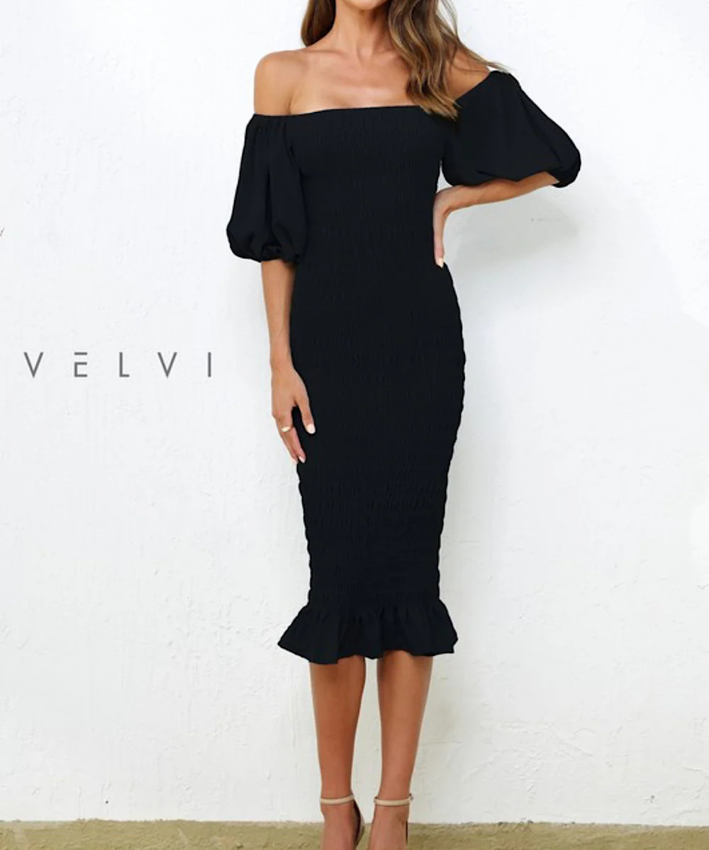 The Vivenne Dress (Black) | Bump City Nashville