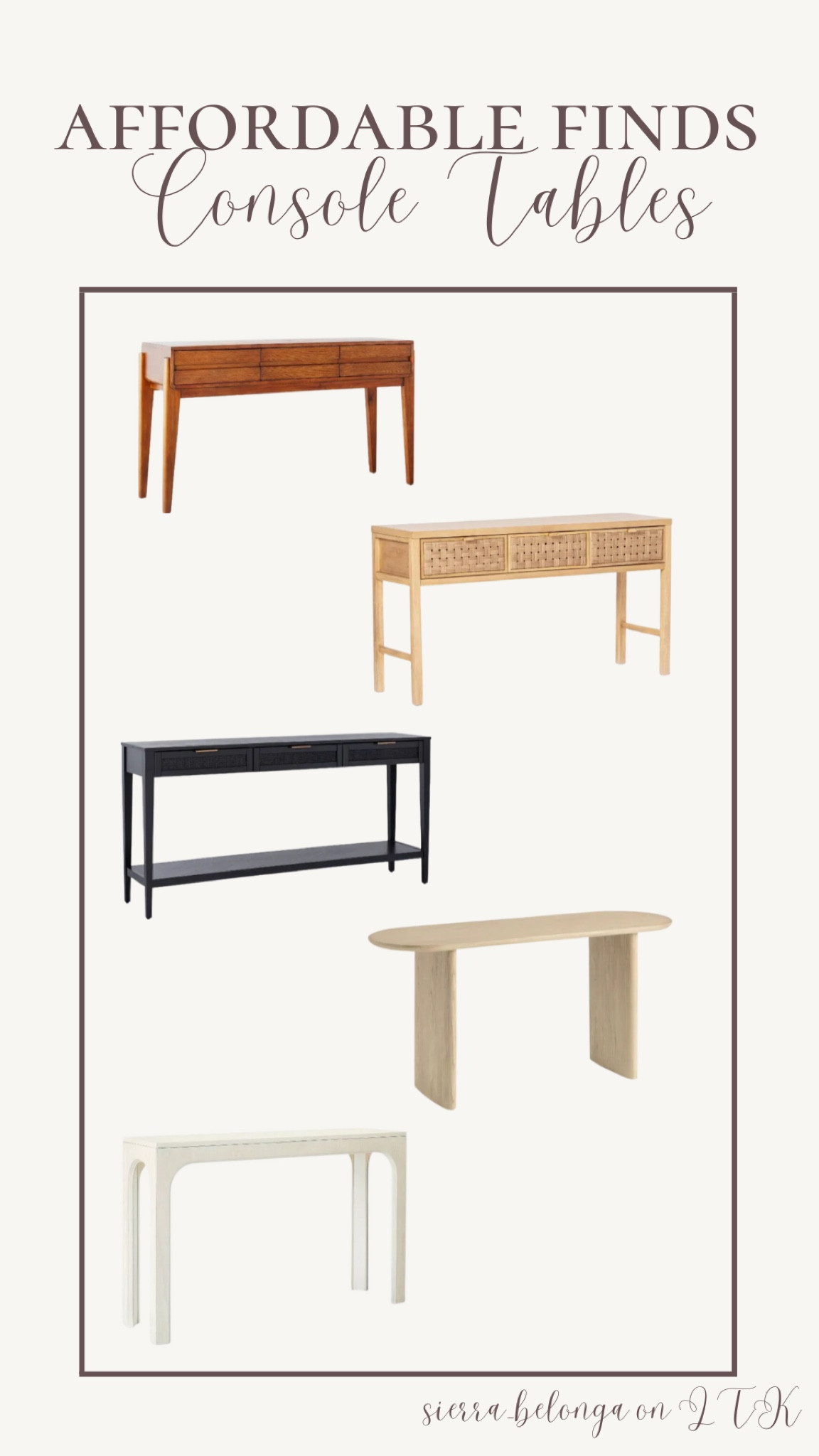 Affordable console tables! 

#LTKhome #LTKstyletip #LTKFind