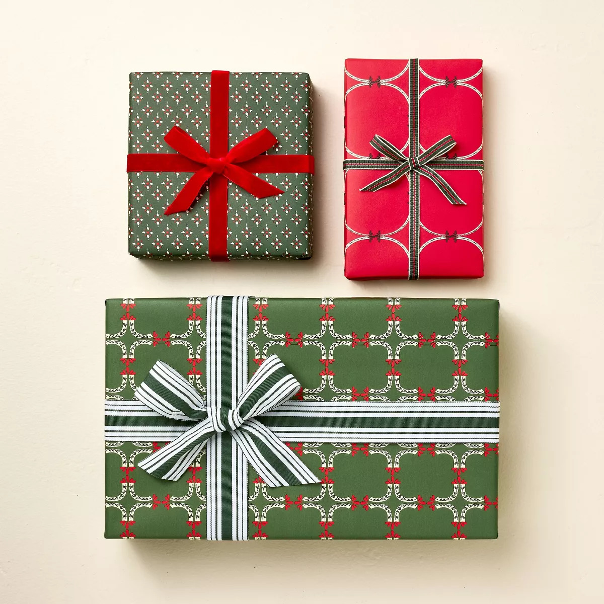 Holiday Motif Printed Christmas Gift Wrap - Hearth & Hand™ with Magnolia | Target