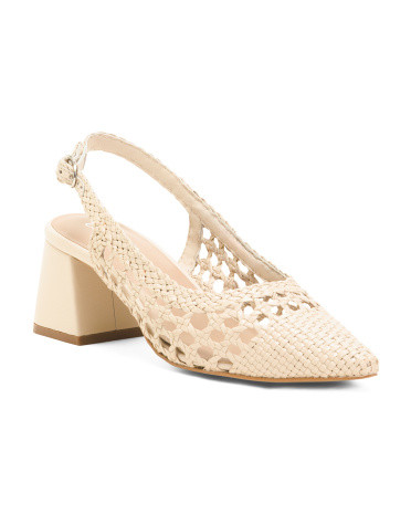 Leather Calli Heels | TJ Maxx