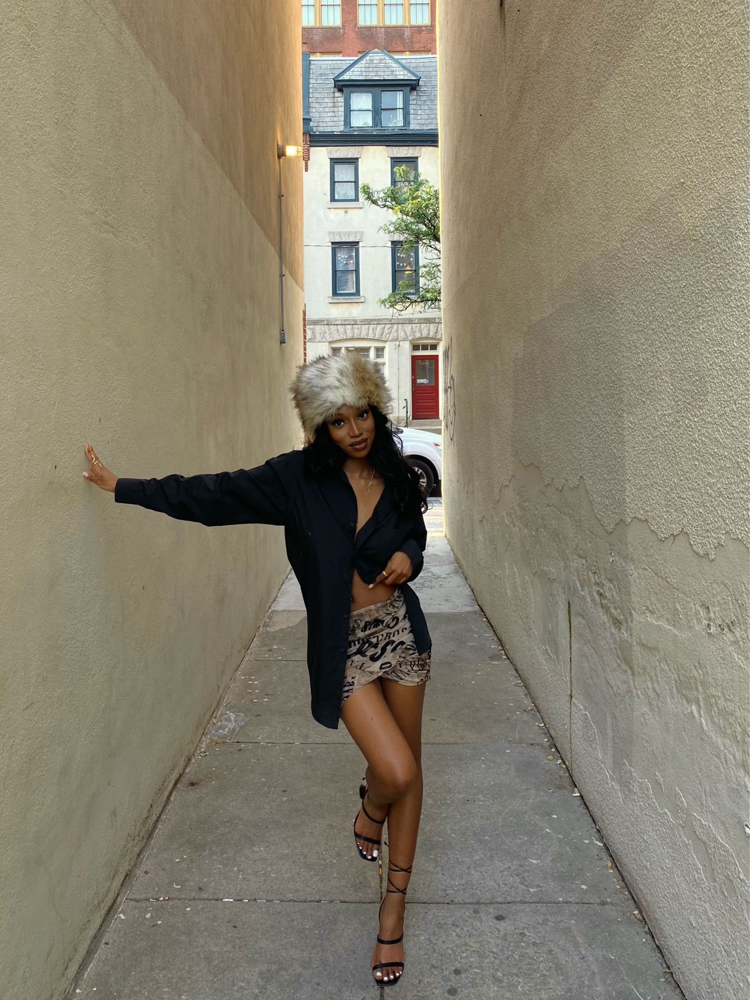 mixing summa and winter with this one haha 🌴❄️

the heels and the “skirt” are the only ones that are dupes. wear the strapless top as a mini skirt to get a similar look! 


russian hat, fur hat, mini skirt, lace up heels, button down, fall outfit, school outfit

#LTKFind #LTKSale #LTKSeasonal