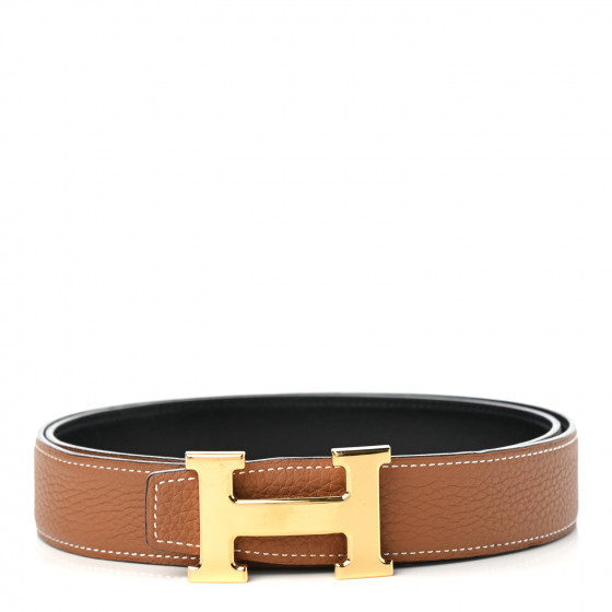 HERMES

Box Togo 32mm H Belt 90 Black Gold | Fashionphile