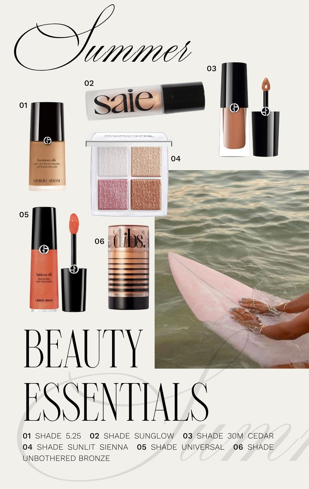 Summer beauty essentials ☀️ lightweight makeup, summer makeup, summer beauty favorites, summer skin, summer foundation, summer makeup look, daily makeup, dewy makeup, glowing skin, glowy skin

#LTKFindsUnder50 #LTKBeauty #LTKSeasonal