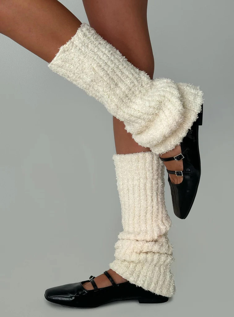 Queensway Boucle Legwarmers Cream | Princess Polly US