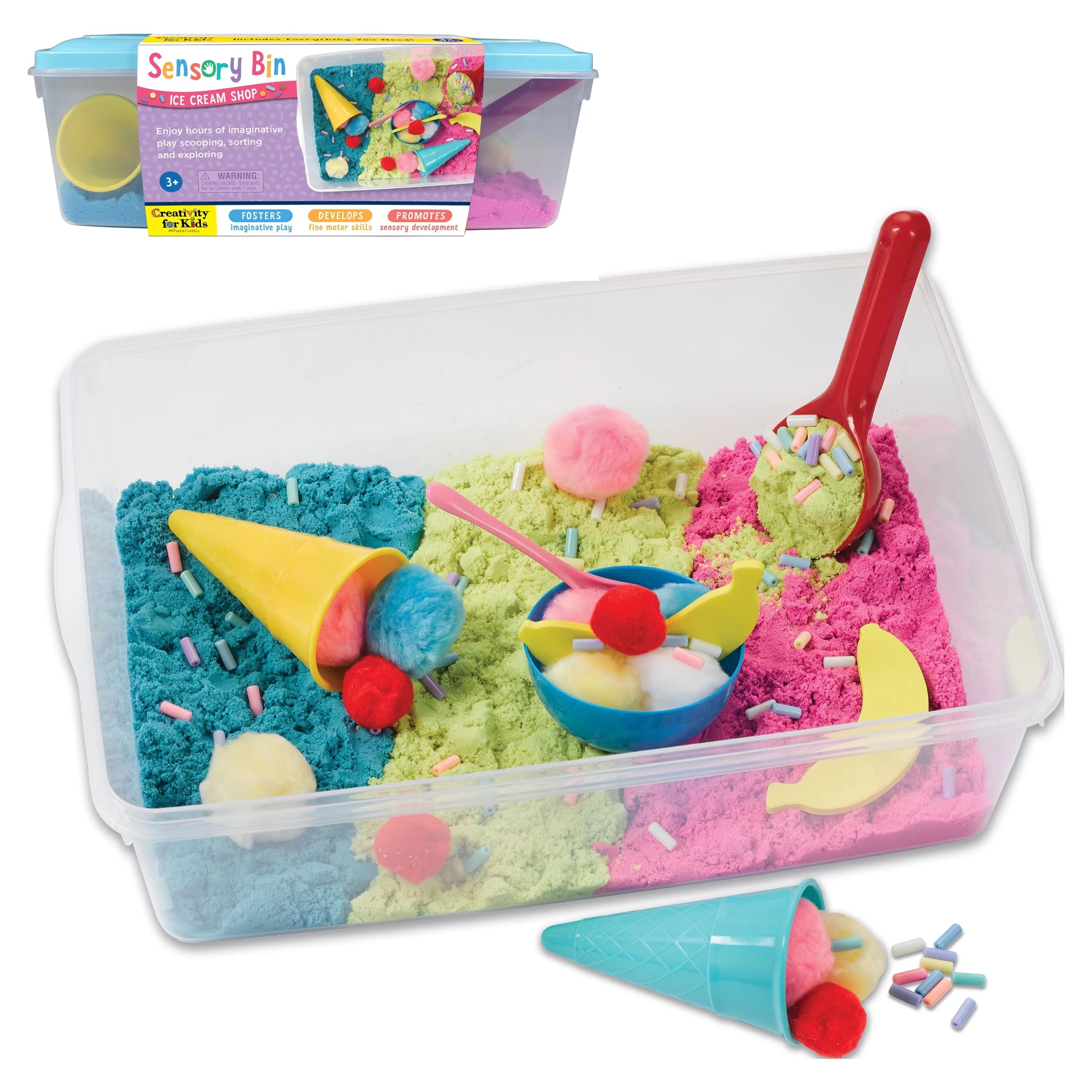 Creativity for Kids Sensory Bin Ice Cream Shop- Child Sensory Toy for Boys and Girls - Walmart.co... | Walmart (US)
