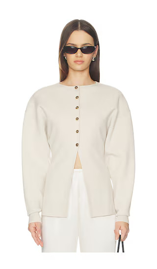 Exaggerated Sleeve Cardigan in Light Taupe | Revolve Clothing (Global)