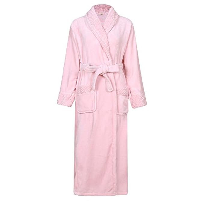 Richie House Women's Plush Soft Warm Fleece Bathrobe Robe RH1591 | Amazon (US)