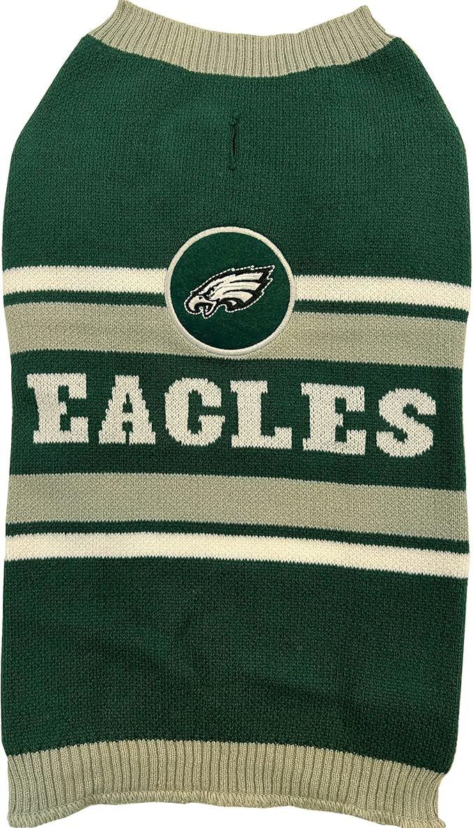 NFL Philadelphia Eagles Dog Sweater, Size Small. Warm and Cozy Knit Pet Sweater with NFL Team LOG... | Amazon (US)