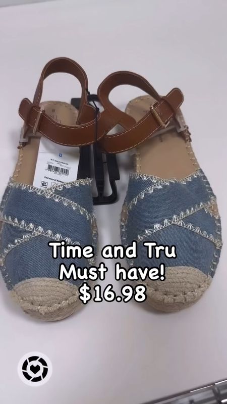 Jean espadrilles are so cute. They come in no black too. Great summer shoe.

#walmart
#shoes

#LTKfindsunder50 #LTKshoecrush
