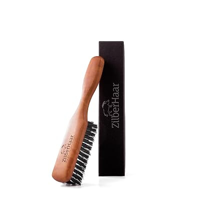 Beard Brush by ZilberHaar - Stiff Boar Bristles for Men's Grooming - Straightens and Promotes Gro... | Amazon (US)