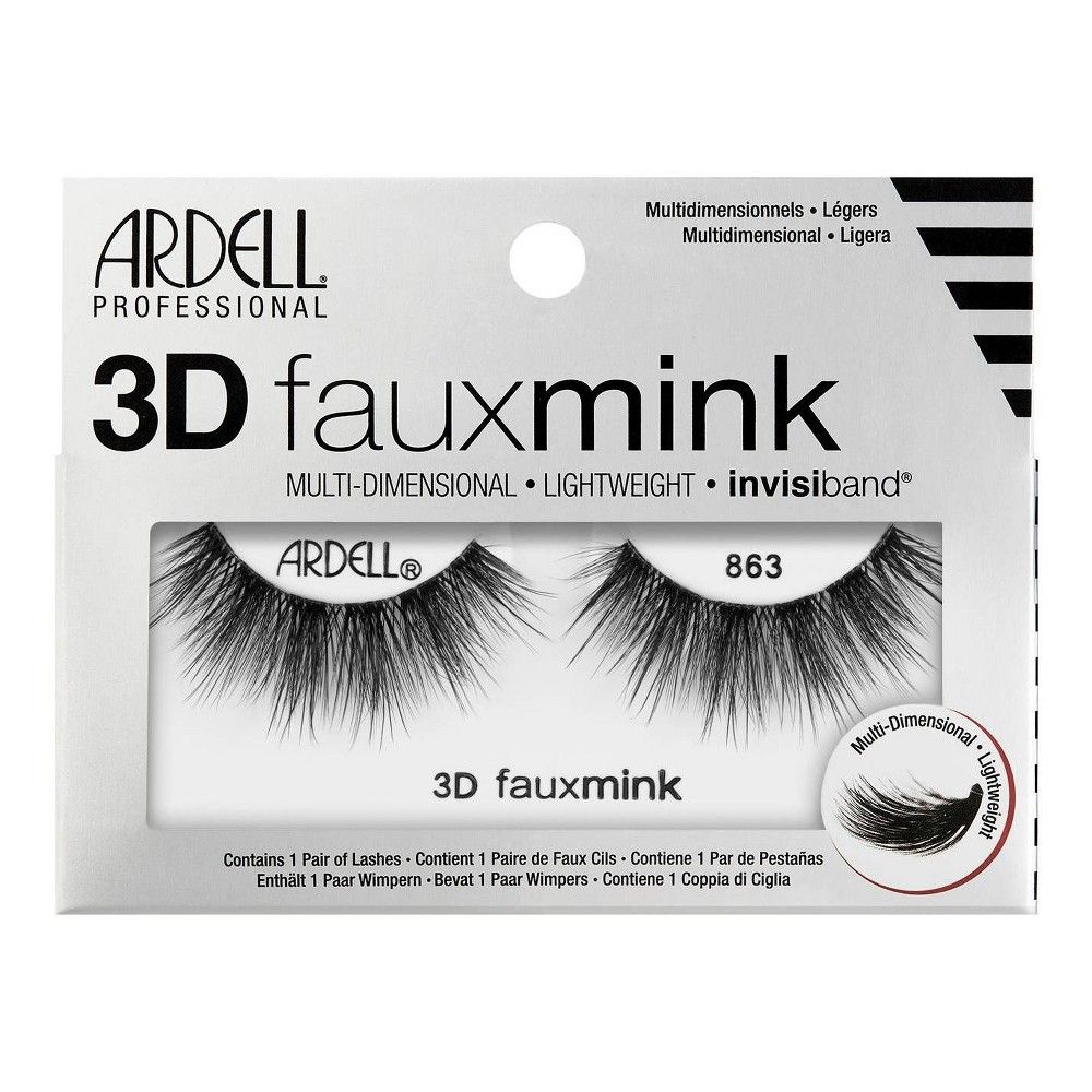 Ardell 3D Faux Mink No.863 False Eyelashes - 1 Pair | Target