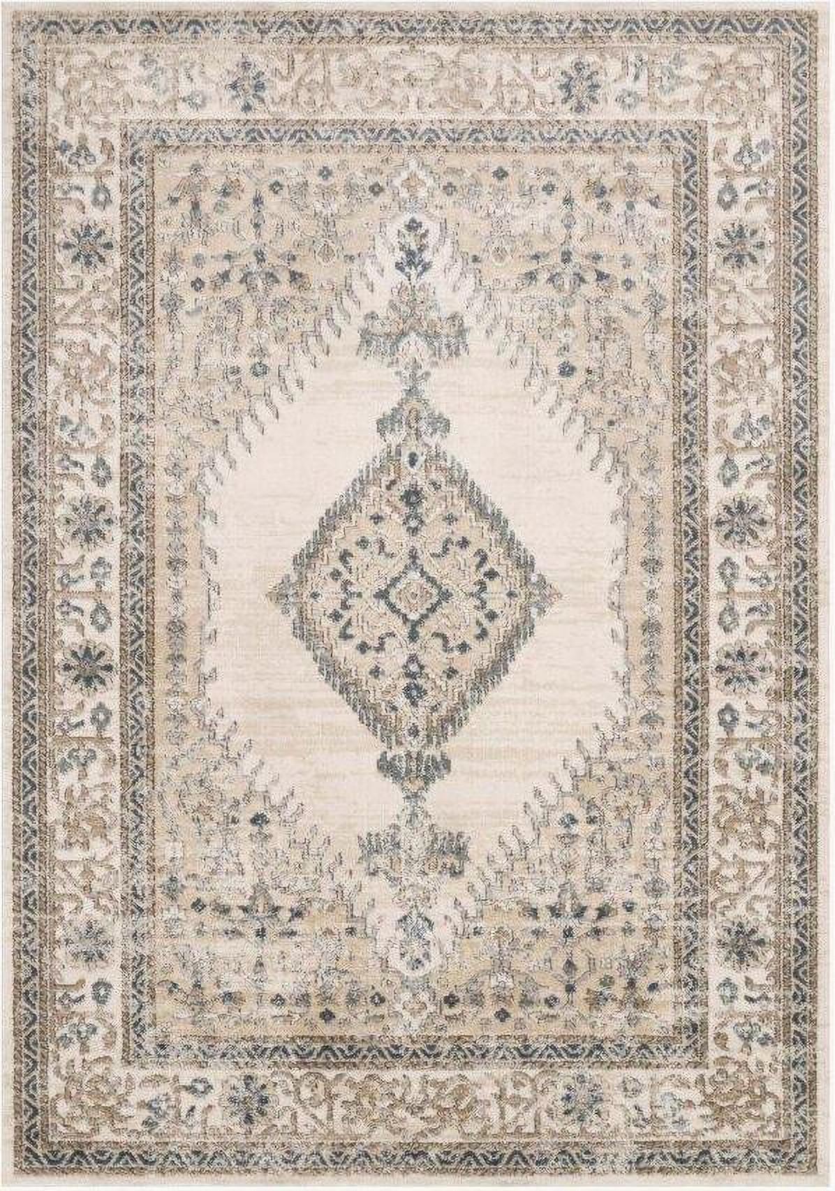 Teagan Oatmeal/Ivory 6'7" x 9'2" Rug | 1stopbedrooms